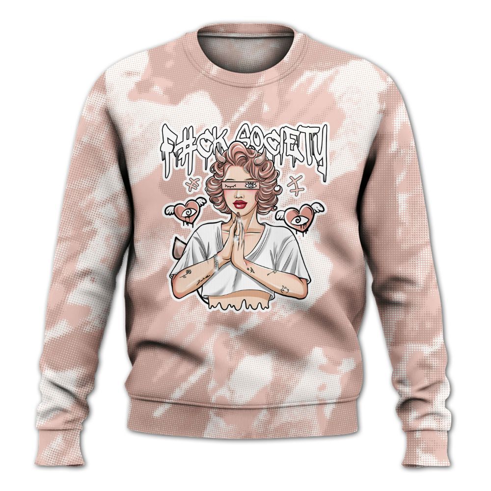 Sweatshirt To Match Low Legend Pink 11s - F#ck Xociety Halftone All Over Print