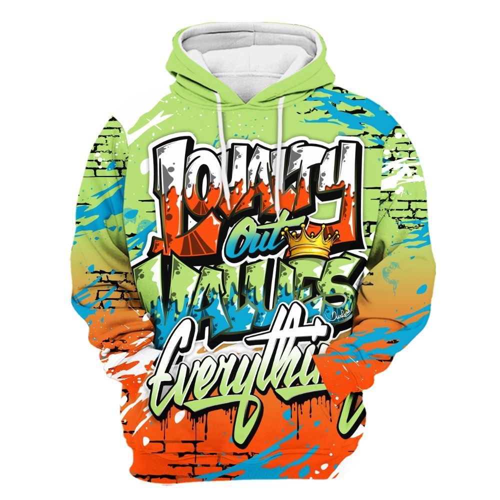 Hoodie To Match Kobe 9 Elite What The - Values Of Loyalty Drip All Over Print