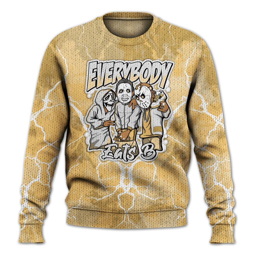 Knitted Sweater To Match Craft Paris 6s - Everybody Eatin B Graphic Halloween