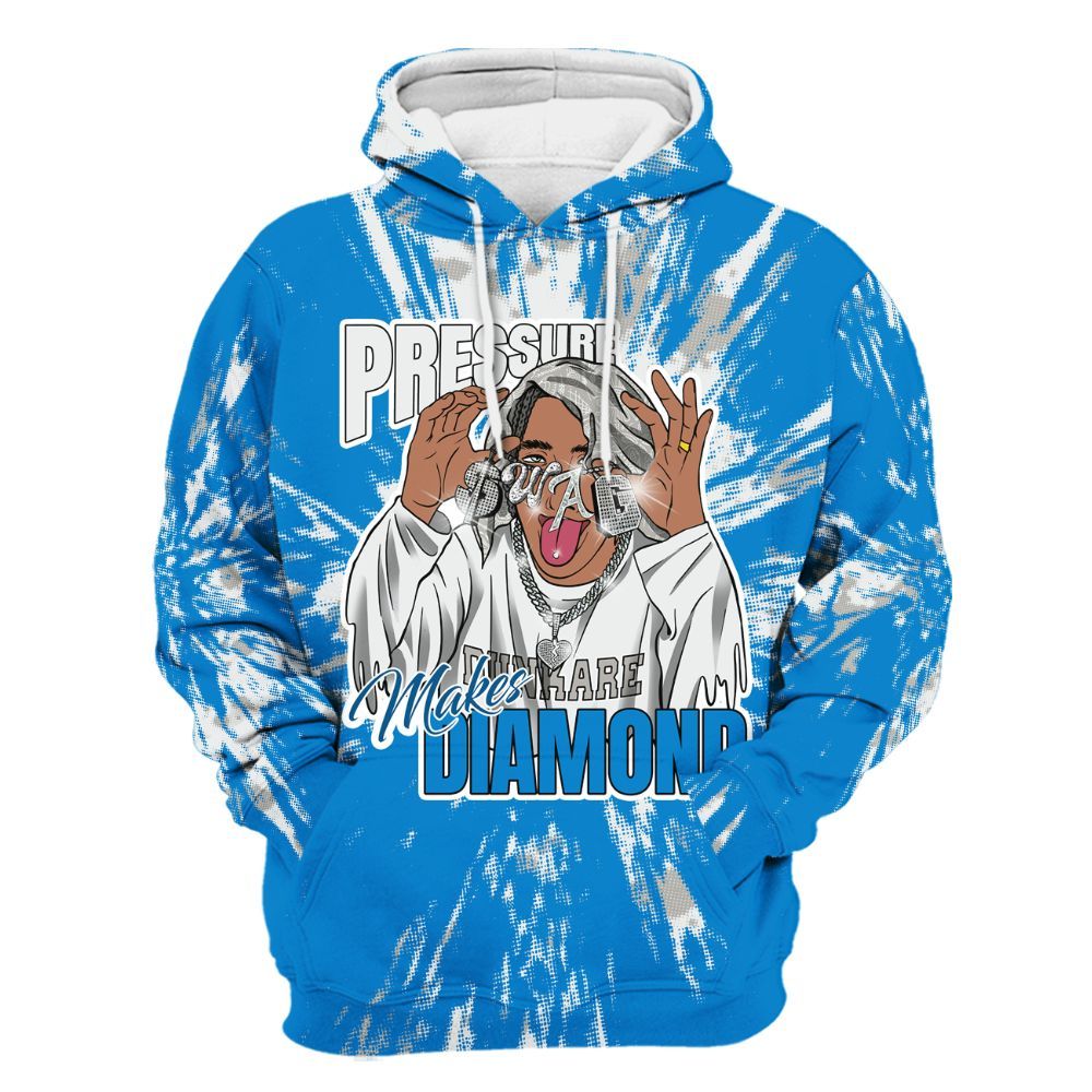 Hoodie To Match Industrial Blue 4s - Pressures Makes Hoodie To Match Lux All Over Print