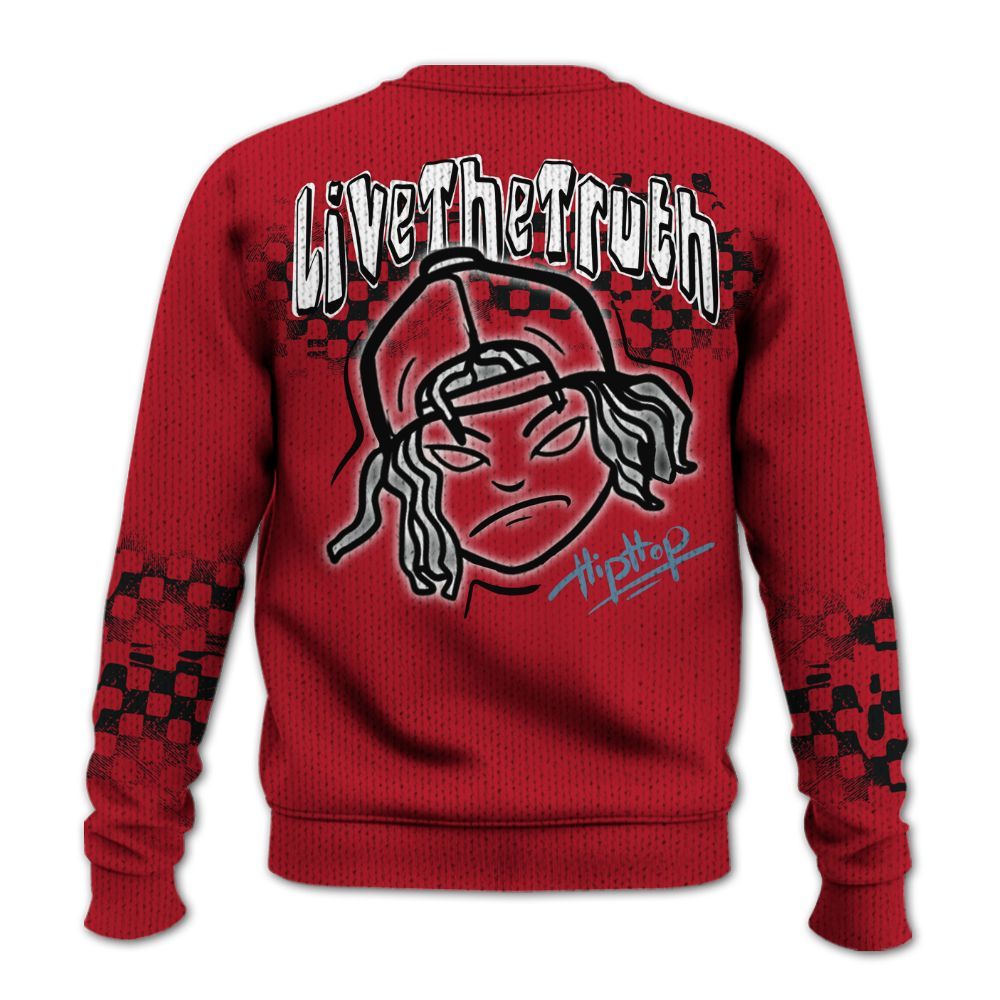 Knitted Sweater To Match Retro Raging Bull 5s - Feel Life Street Style Cm4