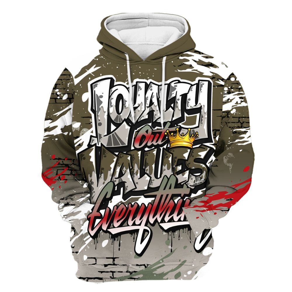 Hoodie To Match Dunk Low Year Of The Snake - Values Of Loyalty Drip All Over Print