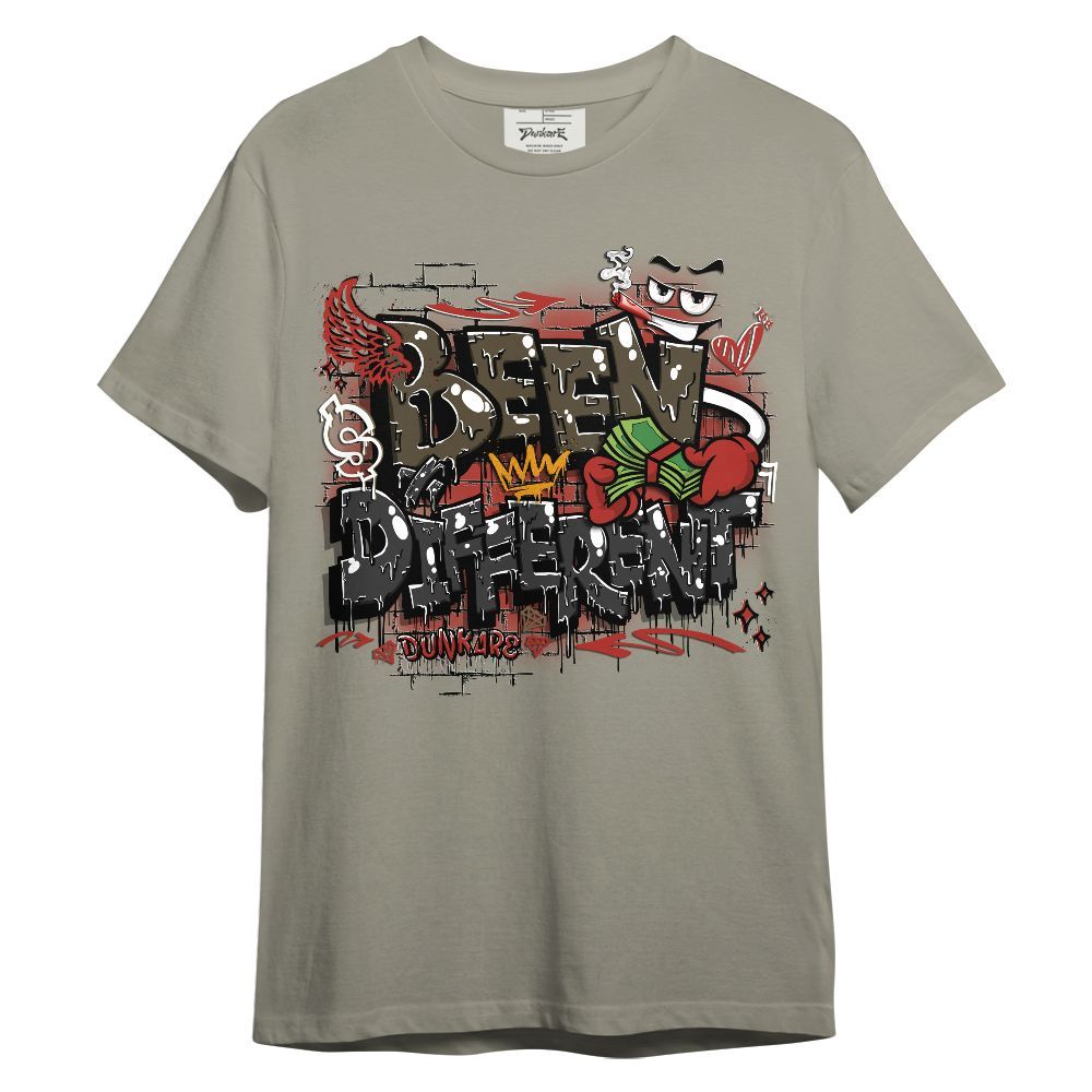 Shirt To Match Olive 9s - Been Dif2erent Drip Graffiti Graphic