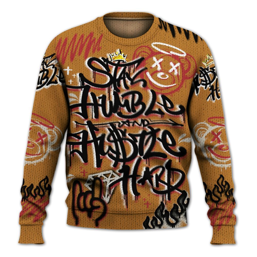 Knitted Sweater To Match Air Max Plus Sunset Swarovski - Humble Drip Streetwear Graffity