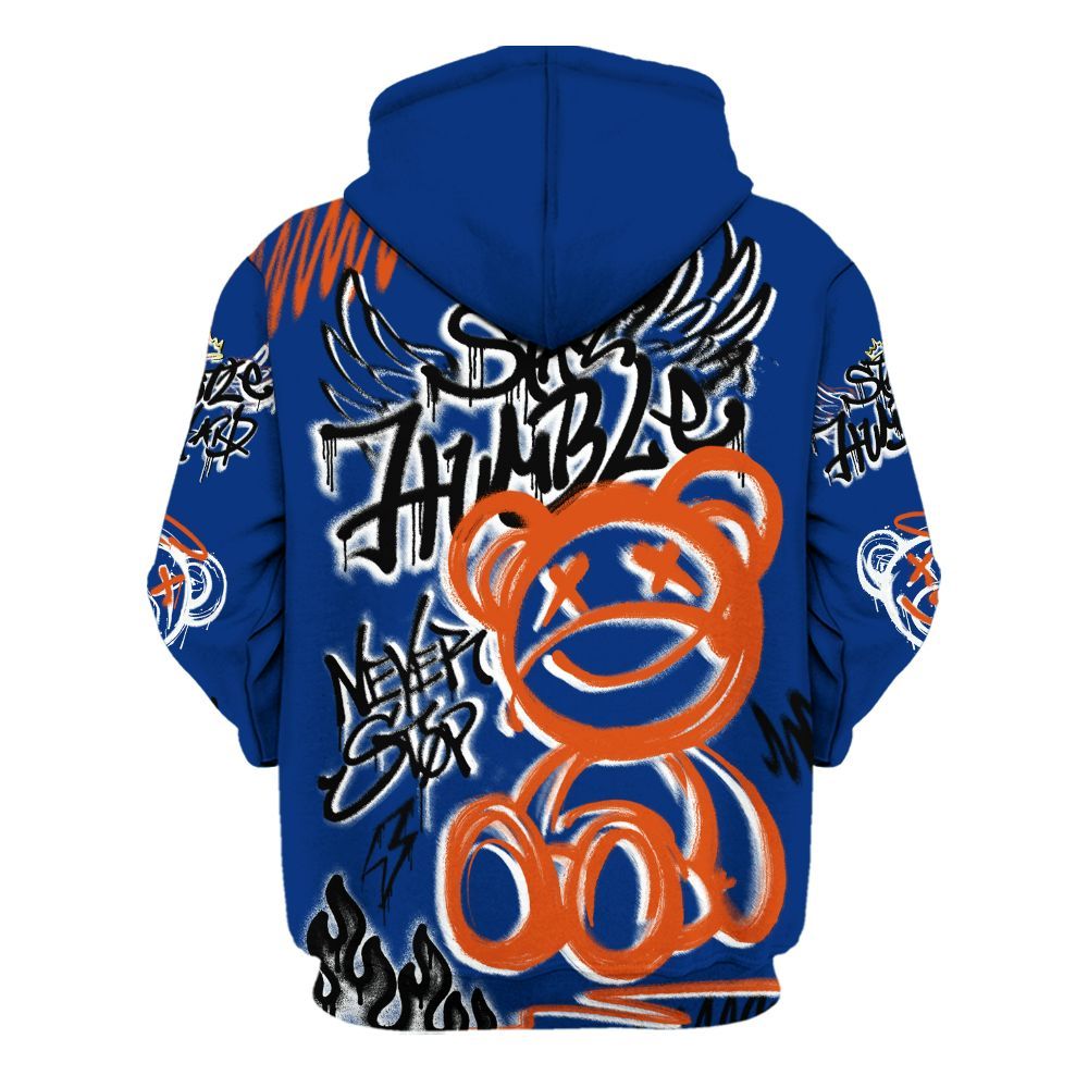 Hoodie To Match Mid Knicks 1s - Humble Drip Streetwear Graffity All Over Print