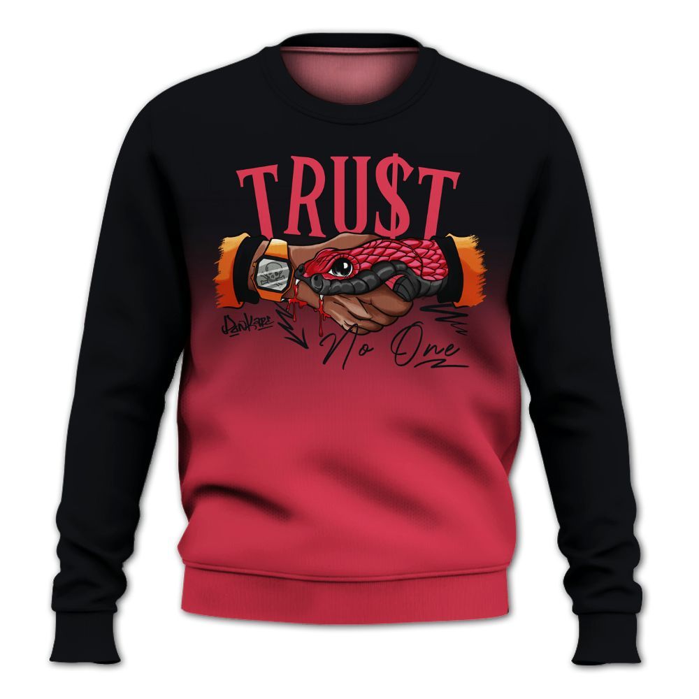 Sweatshirt To Match Air Max Portal Bright Ceramic - Snake Trust No One Drip All Over Print