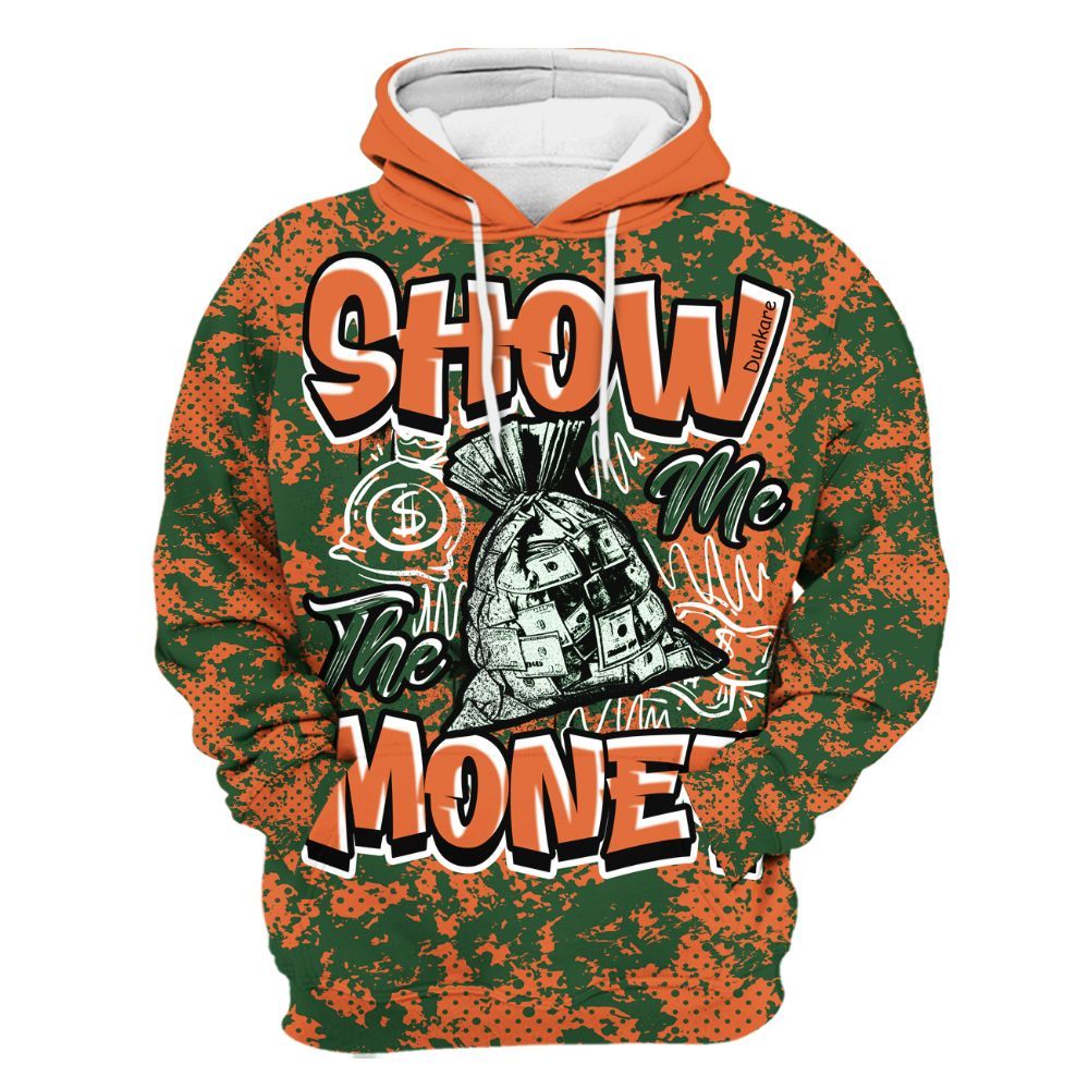 Hoodie To Match Low Miami 5s - Show Me The Money Retro All Over Print