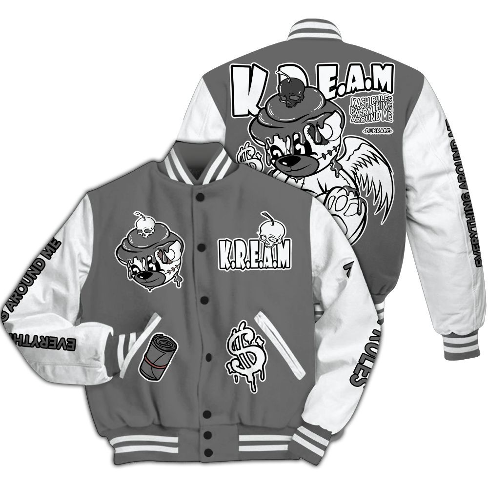Varsity Jacket To Match Retro Stealth 12s - Loot Bear All Over Print