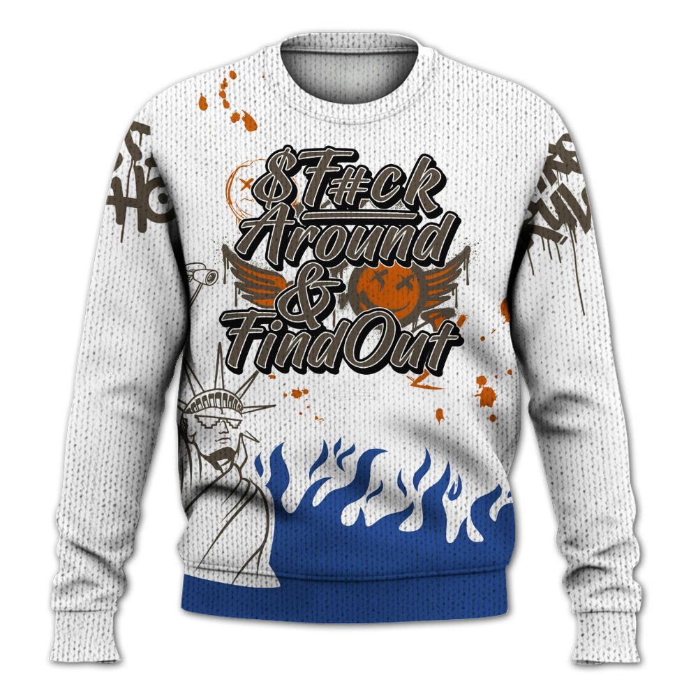 Knitted Sweater To Match Palermo GS League - Graphic Fck Around Find Out