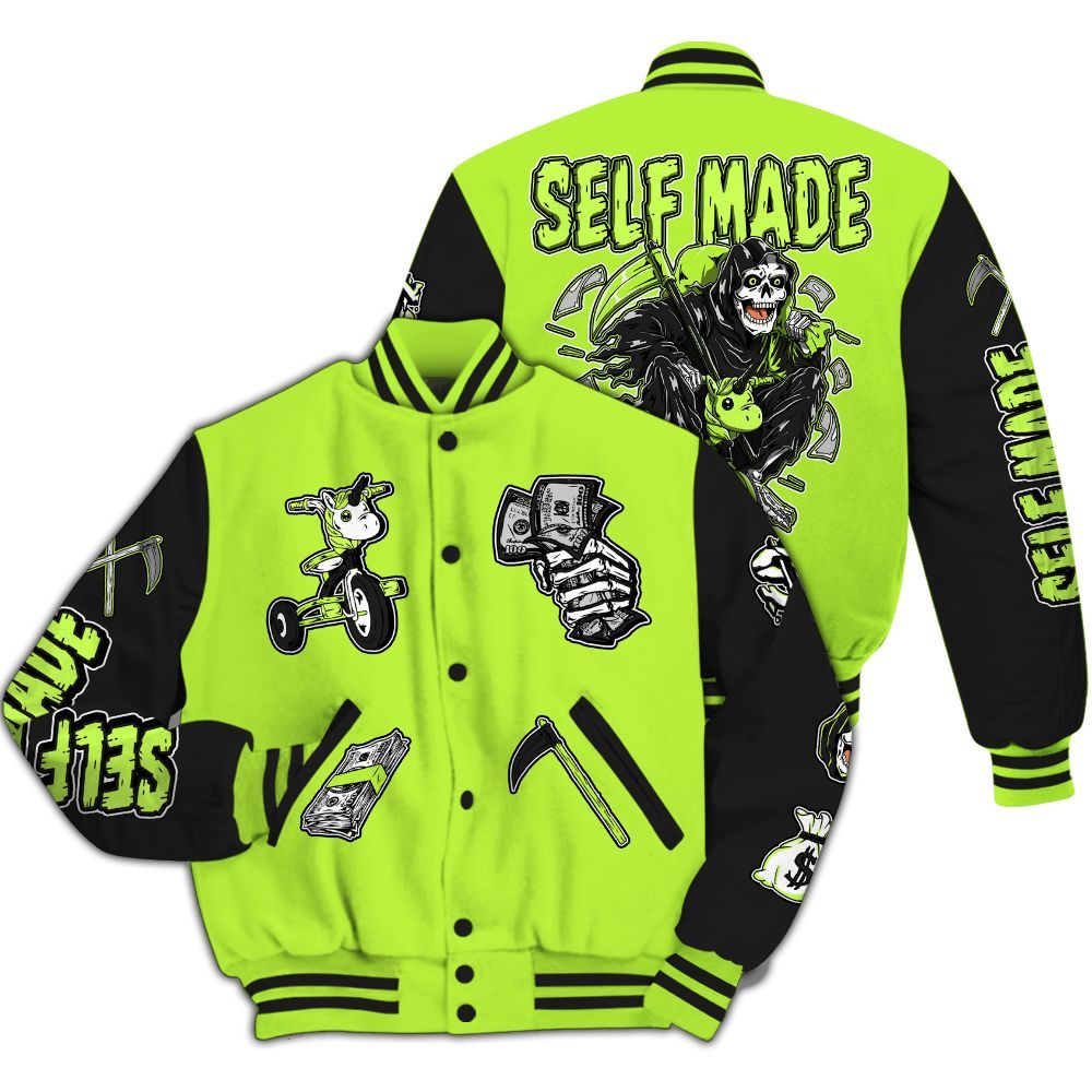 Varsity Jacket To Match Air Force 1 Low Dance Volt - Self Make Skeleton All Over Print