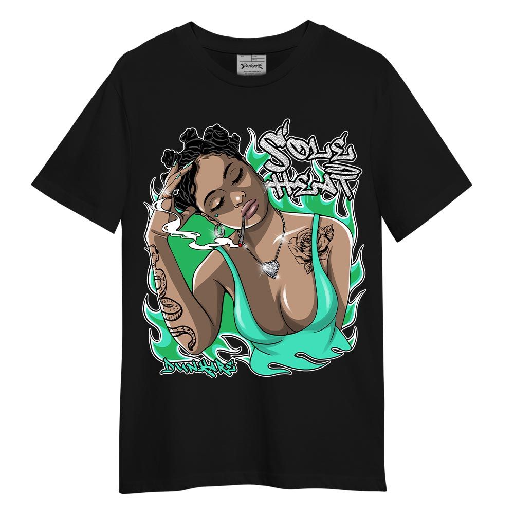 Shirt To Match Black Green Glow 3s T-- Sole Heat Unique T-Shirt Unisex