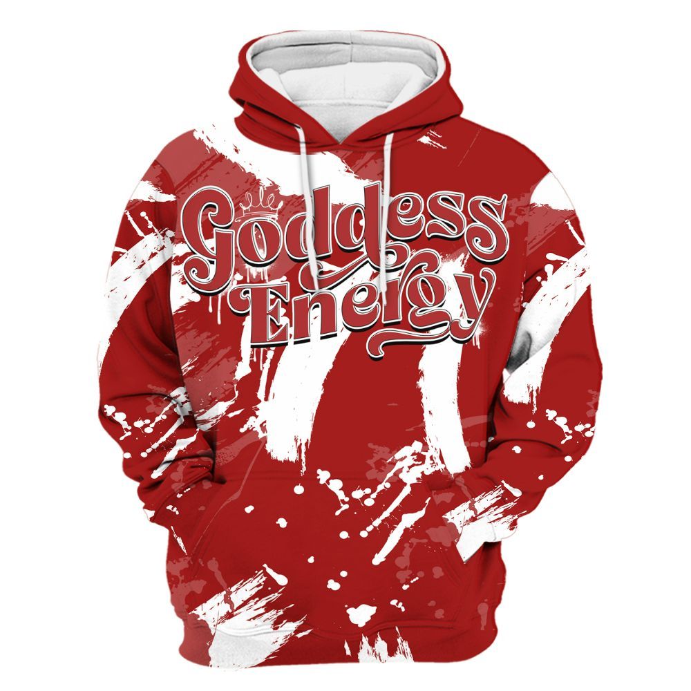 Hoodie To Match Red Taxi 12s - Goddess Energy Retro Red Taxi 12s Outfit All Over Print