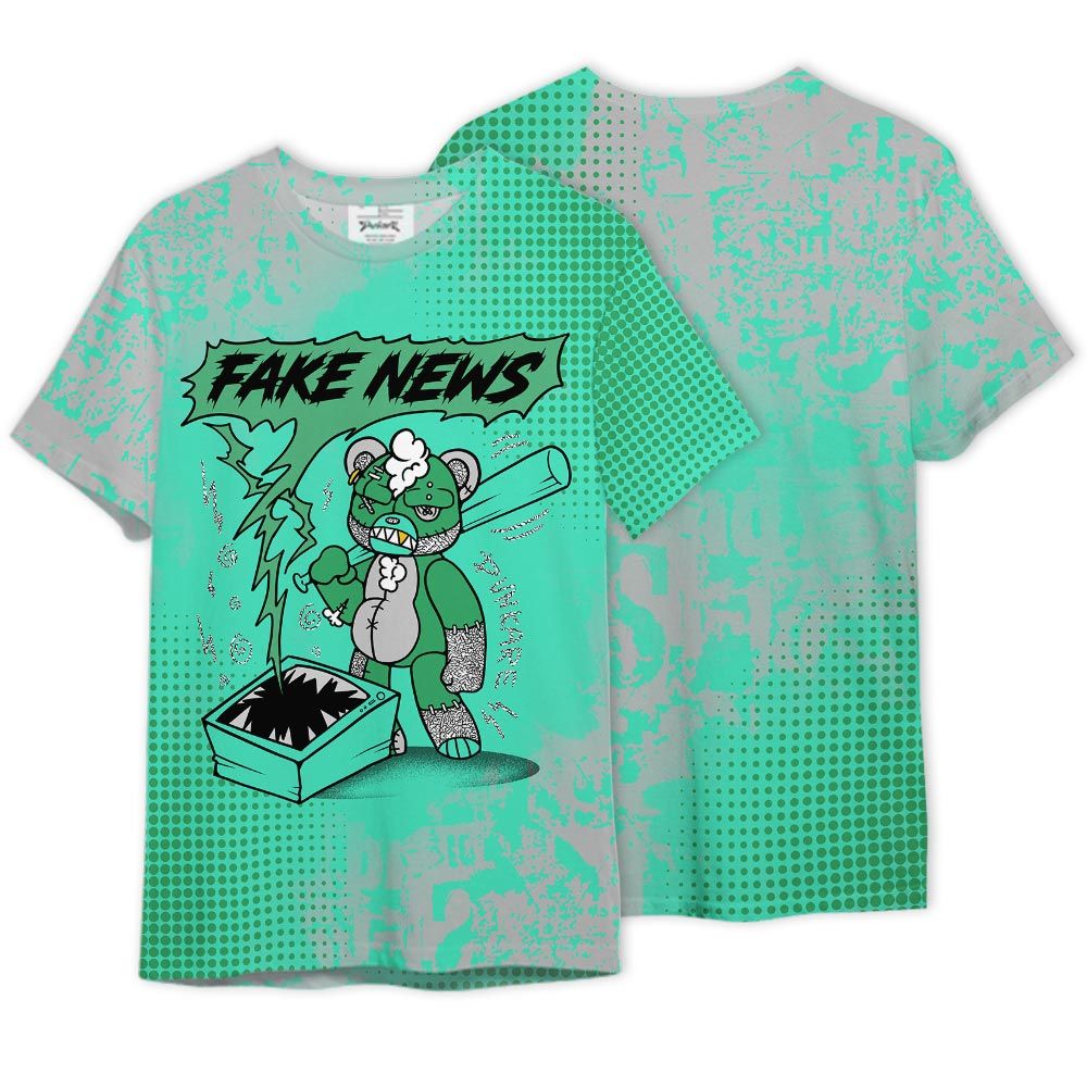Shirt To Match Black Green Glow 3s - False News Hugz Graphics Shirt Unisex