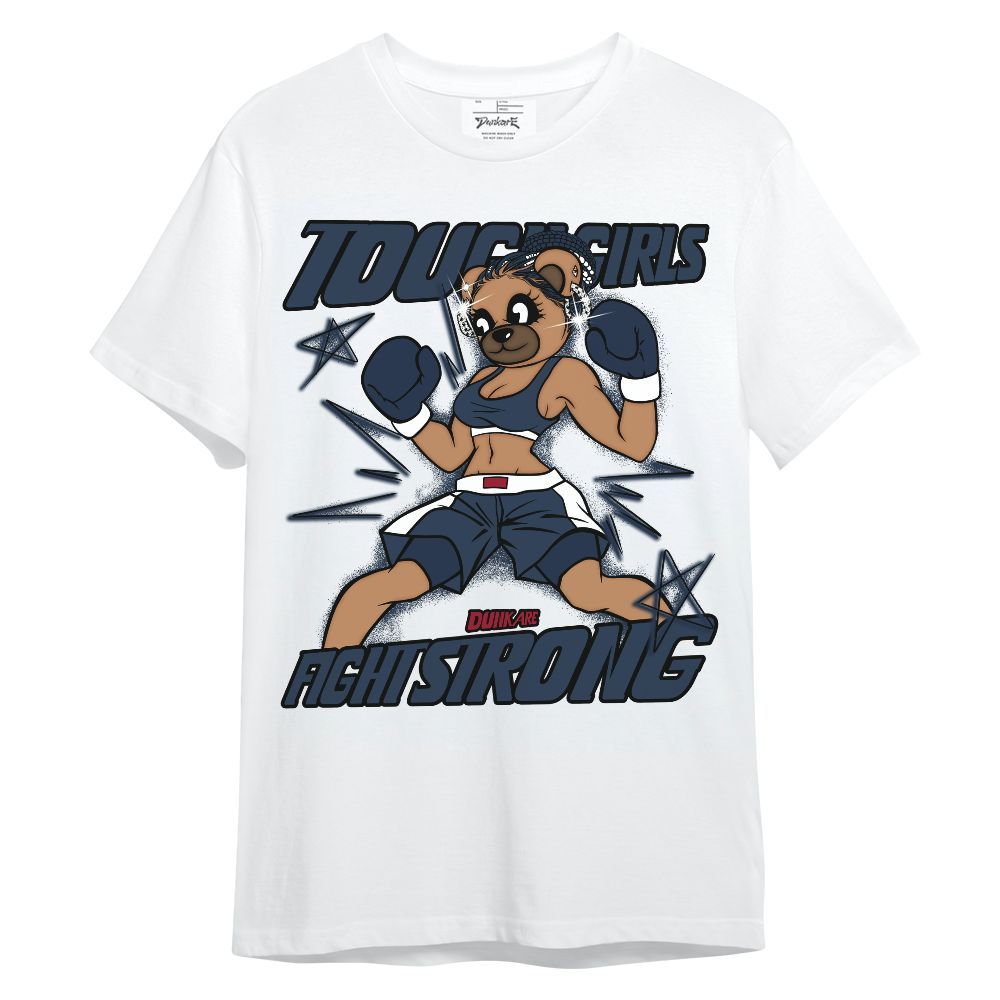 Shirt To Match White Midnight Navy 6s - Gritty Girls Bear Unisex Shirt