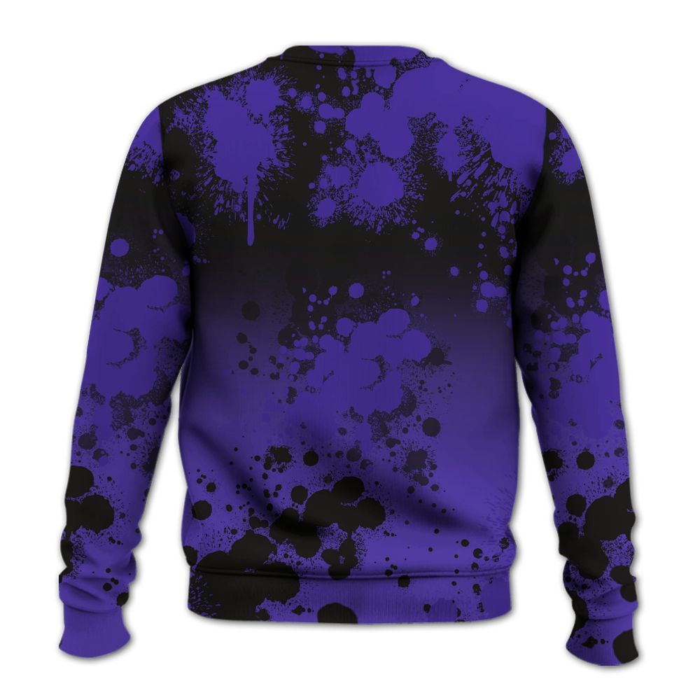 Sweatshirt To Match Field Purple 12s - Trust No One Scary All Over Print