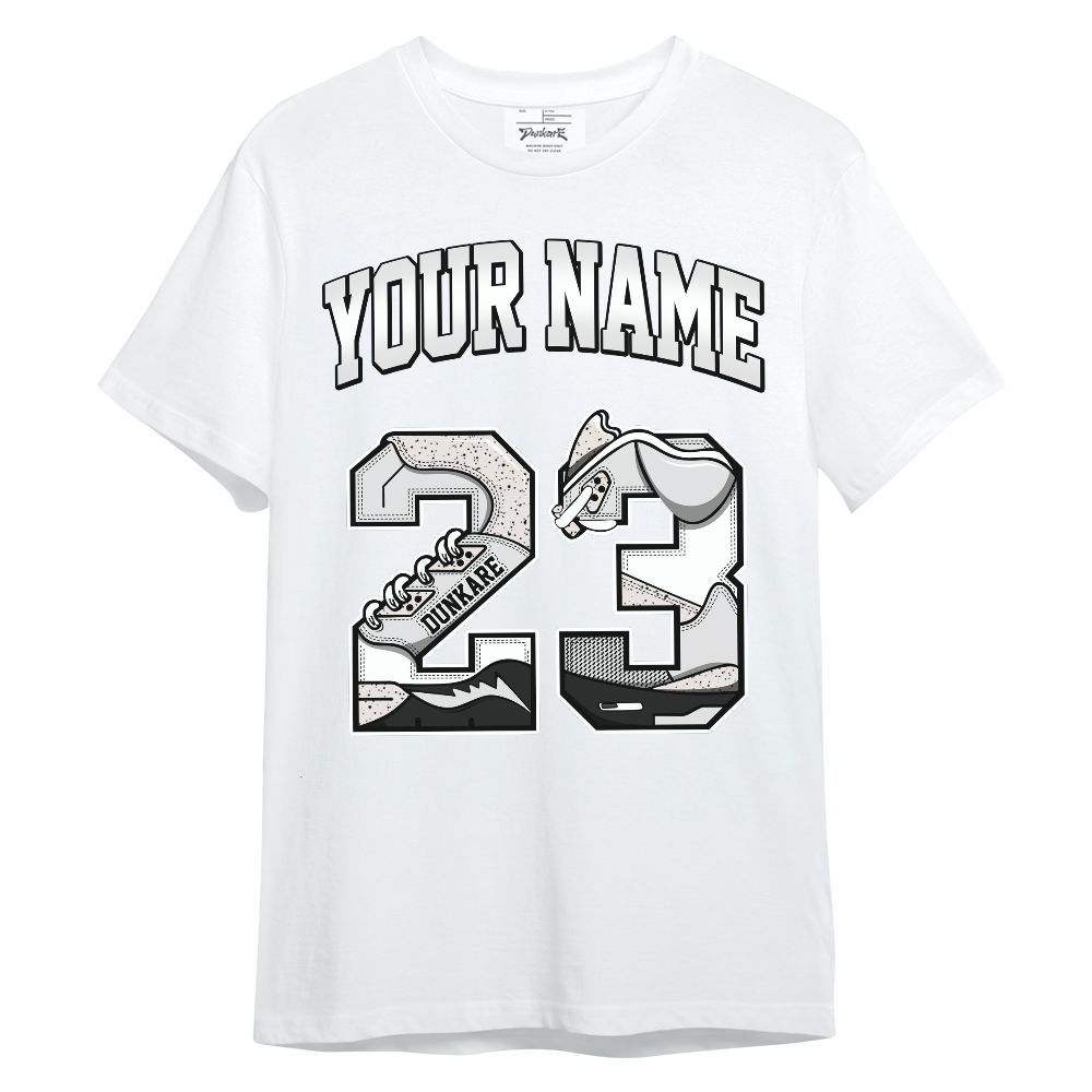 Shirt To Match Retro Reverse Metallic 5s, Custom Name Number 23 5s Unisex Shirt