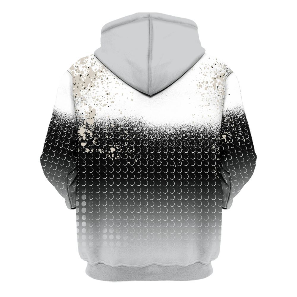 Hoodie To Match Metallic Silver 2024 5s - Halftone Time Is Money All Over Print