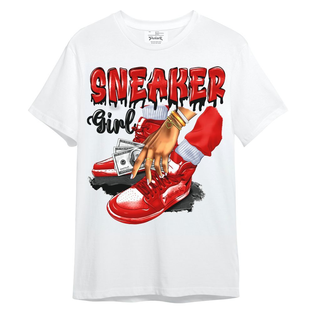 Shirt To Match Fire Red 6s - SNEAKER Girl Money Drip Unisex Shirt