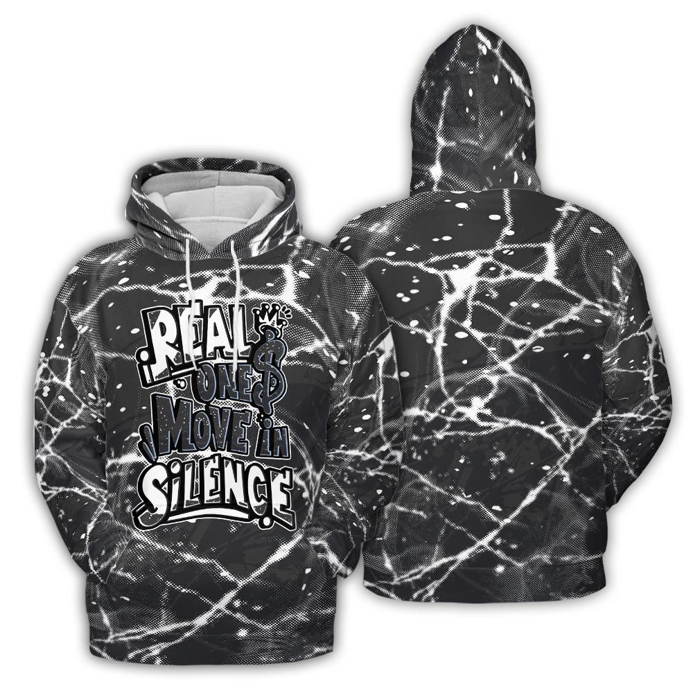 Hoodie To Match Reverse Black White 6s Hoodie - Ones Move In Silence Graphic Profound Hoodie Unisex