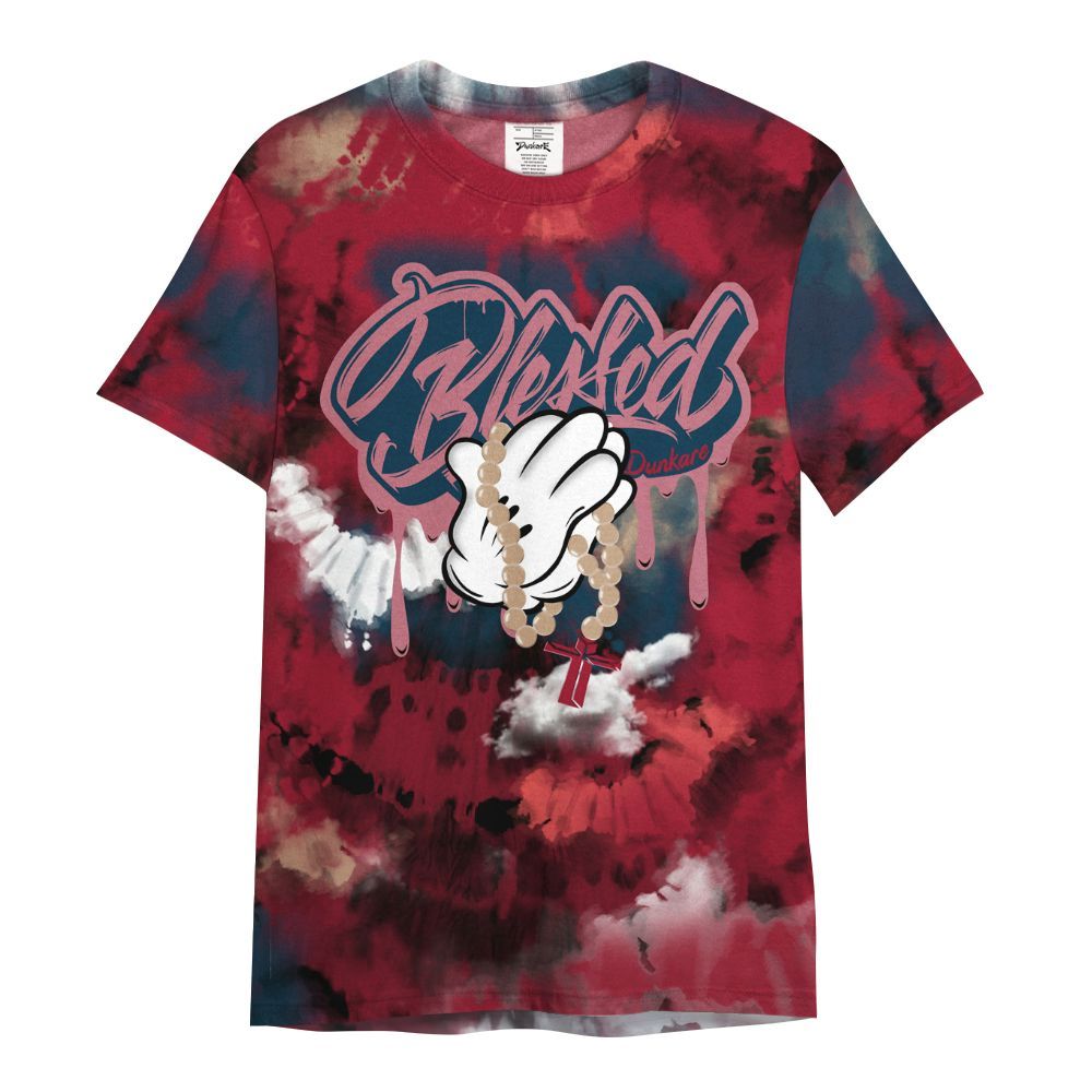 Shirt To Match Mid Multi Color 2022 1s - God Blessed Tie Dye All Over Print