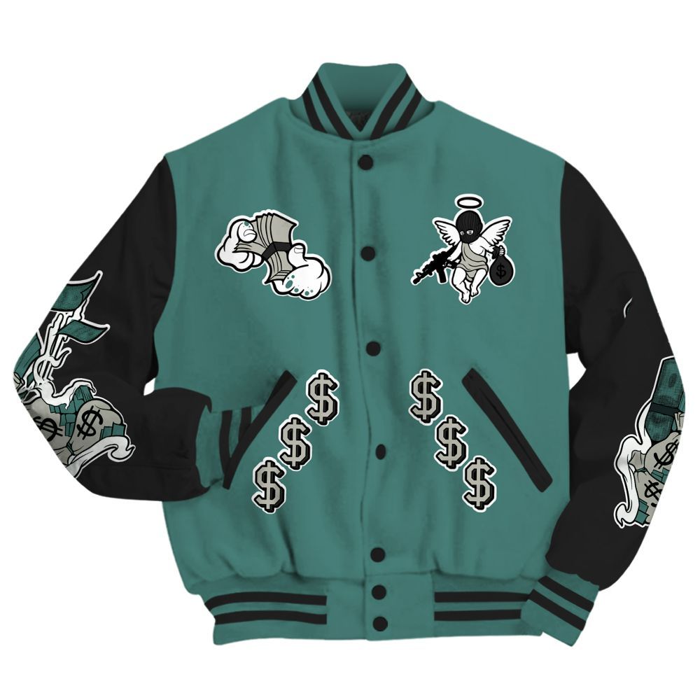 Varsity Jacket To Match Grandma's Driveway 4s - Ones Move In Silence Graphic All Over Print