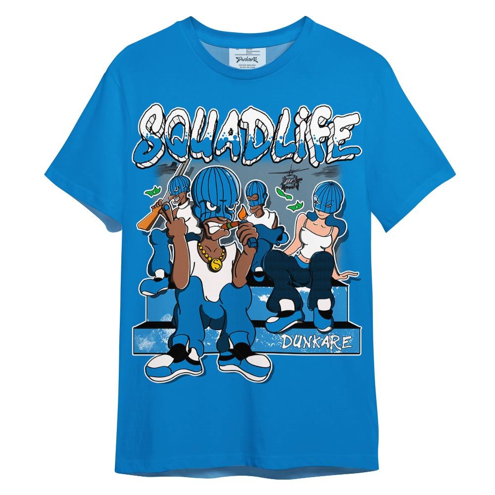 Shirt To Match Industrial Blue 4s - Squad Life Shirt Outfit Military Blue 4s 0705 LGH