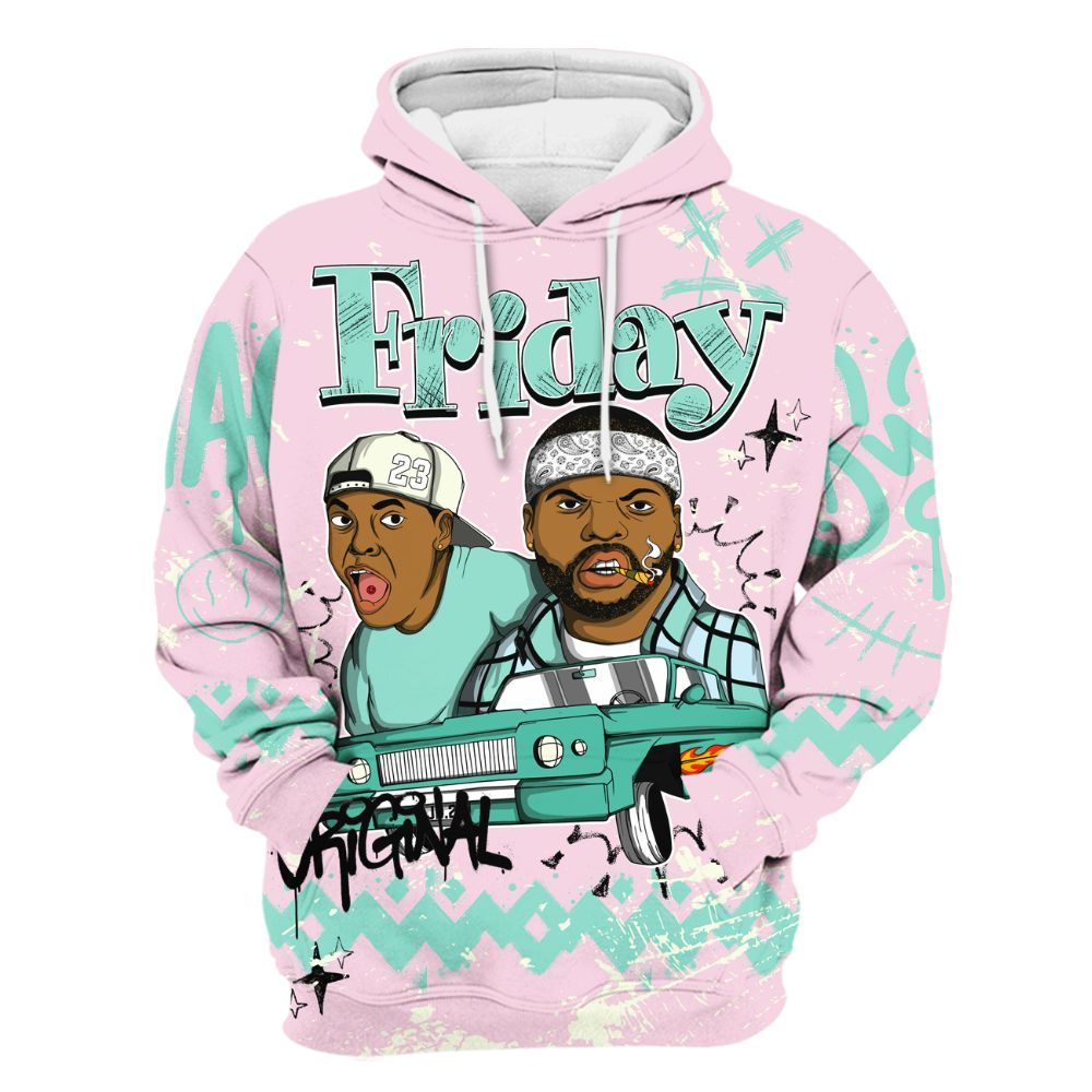 Hoodie To Match Retro Easter 5s - Friday Sneaker Crayon All Over Print
