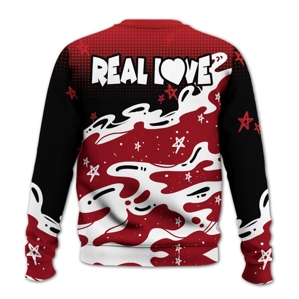 Sweatshirt To Match Retro Cherry 12s - Sincere Fondness Bear Stars All Over Print