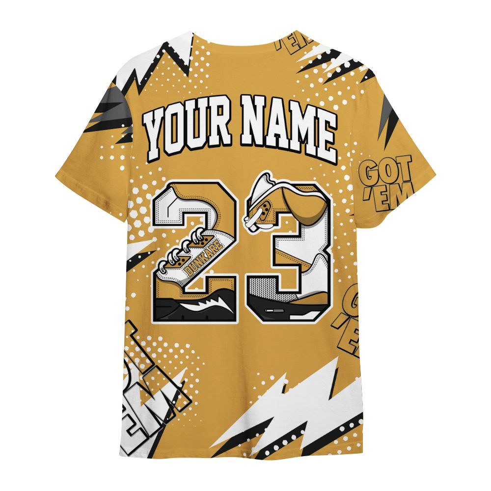 Shirt To Match Low OG Rookie Of The Year 1s - Custom Name Number 23 5s All Over Print