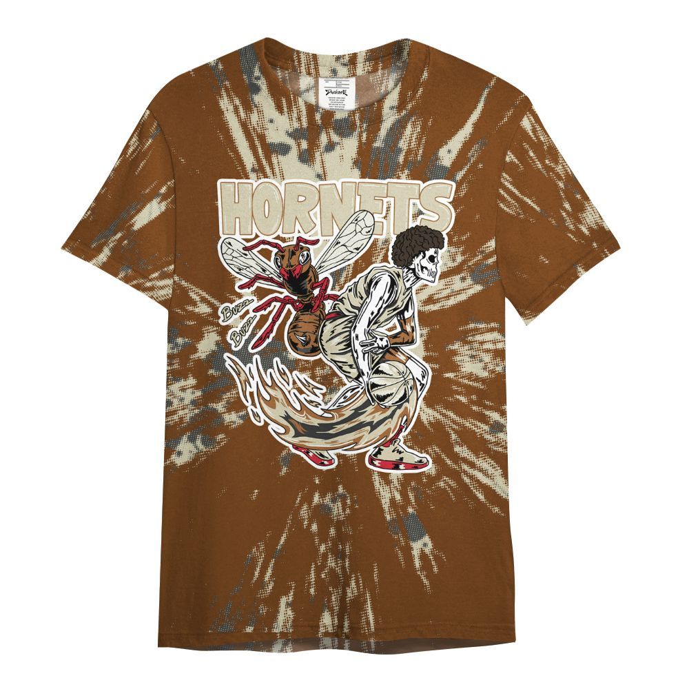 Shirt To Match Archaeo Brown 5s - Hornets Skeleton Luxury All Over Print