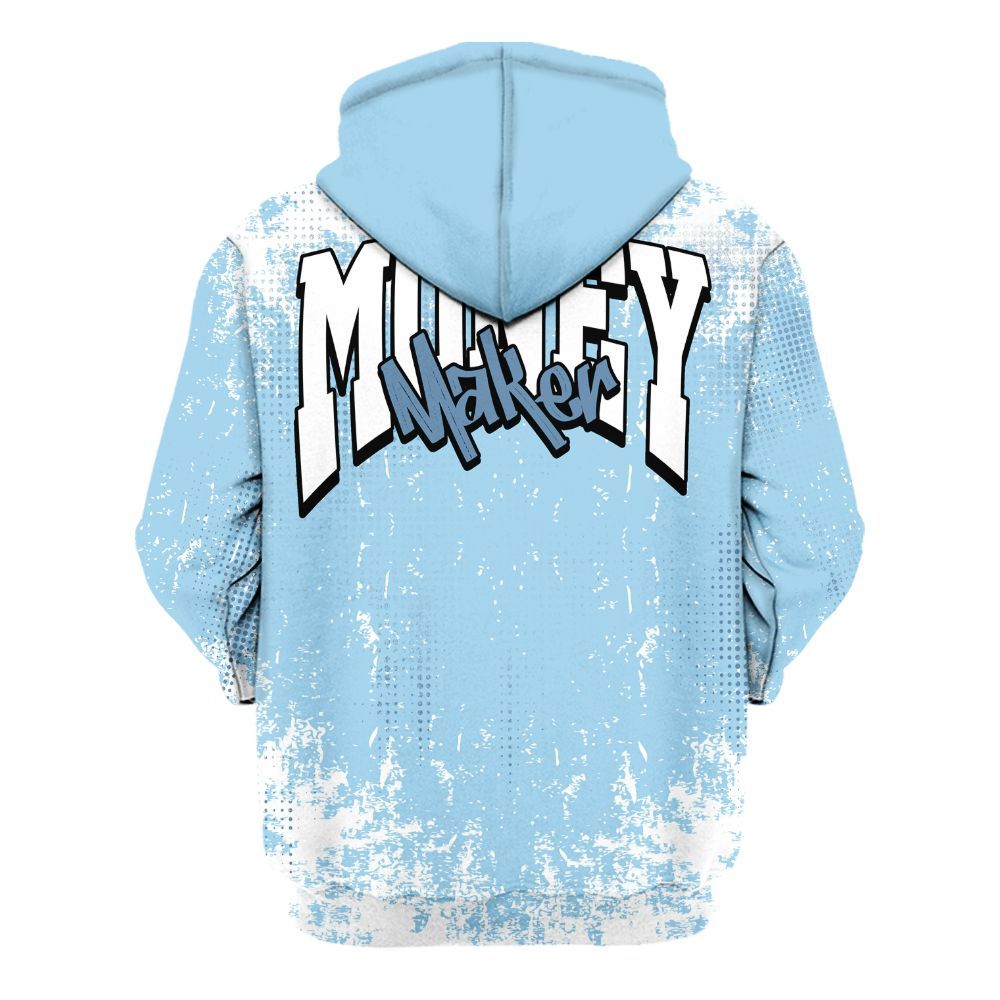 Hoodie To Match Legend Blue 11s - Move In Silence Money Street Retro All Over Print