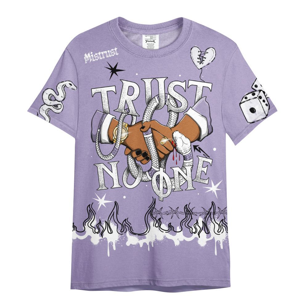 Shirt To Match Low Pure Violet 11s - Trust No One Snake-Bite Doodle Crayon All Over Print
