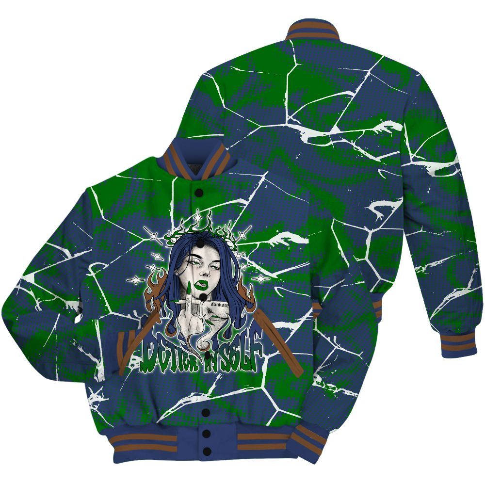 Varsity Jacket To Match Midnight Navy 13s Shirt - My-Self Crack Unique All Over Print