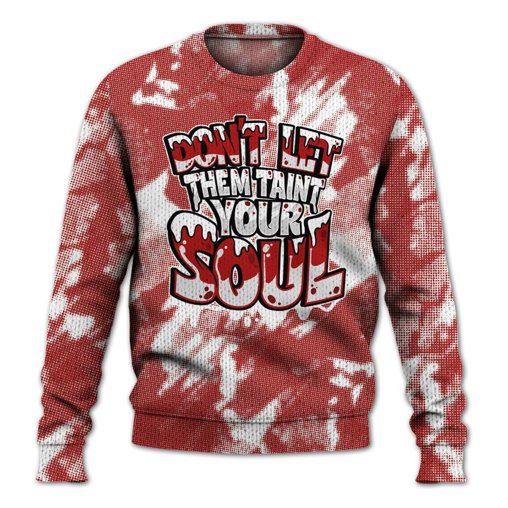 Knitted Sweater To Match Red Taxi 12s - Never Taint Your Soul Shirt Unisex Oufit