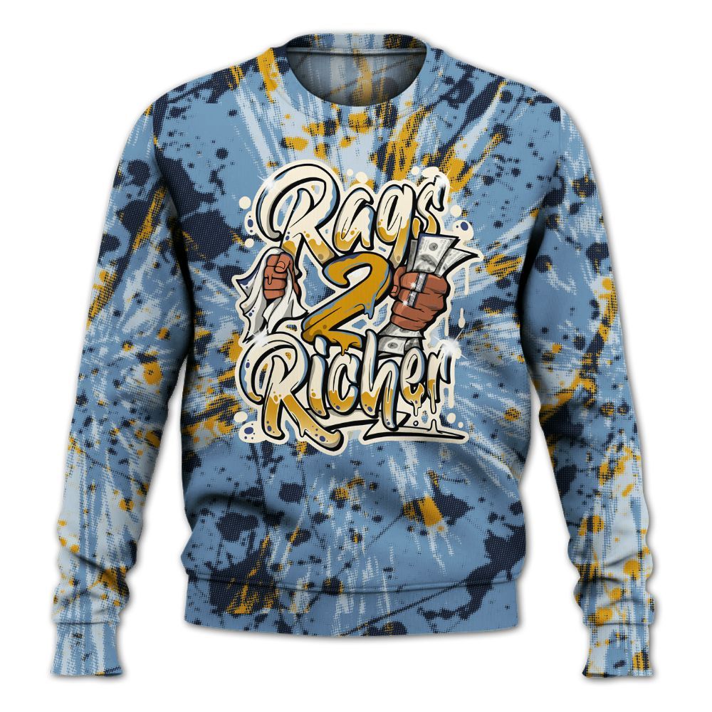 Sweatshirt To Match High OG First In Flight 1s - Rag 2 Rich Graphic Luxury All Over Print