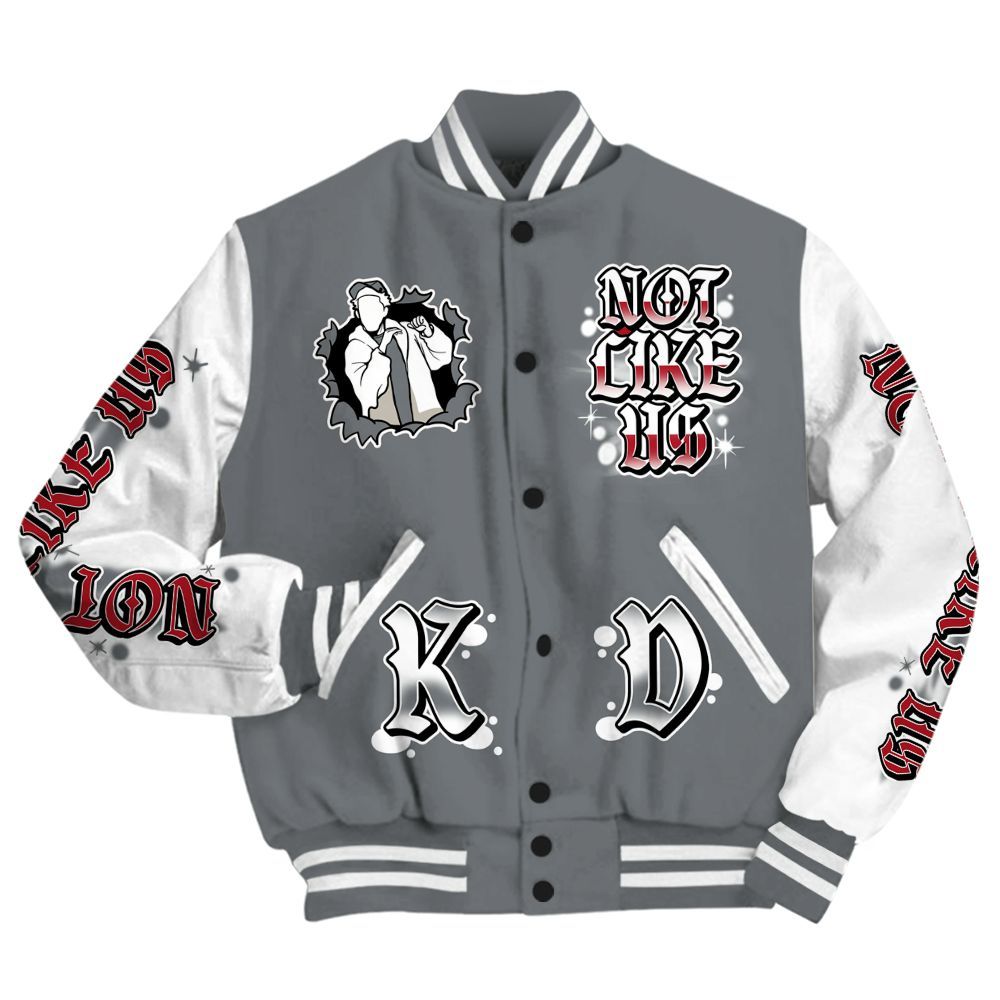 Varsity Jacket To Match Retro Fire Red 9s - None Like Us Graphic All Over Print