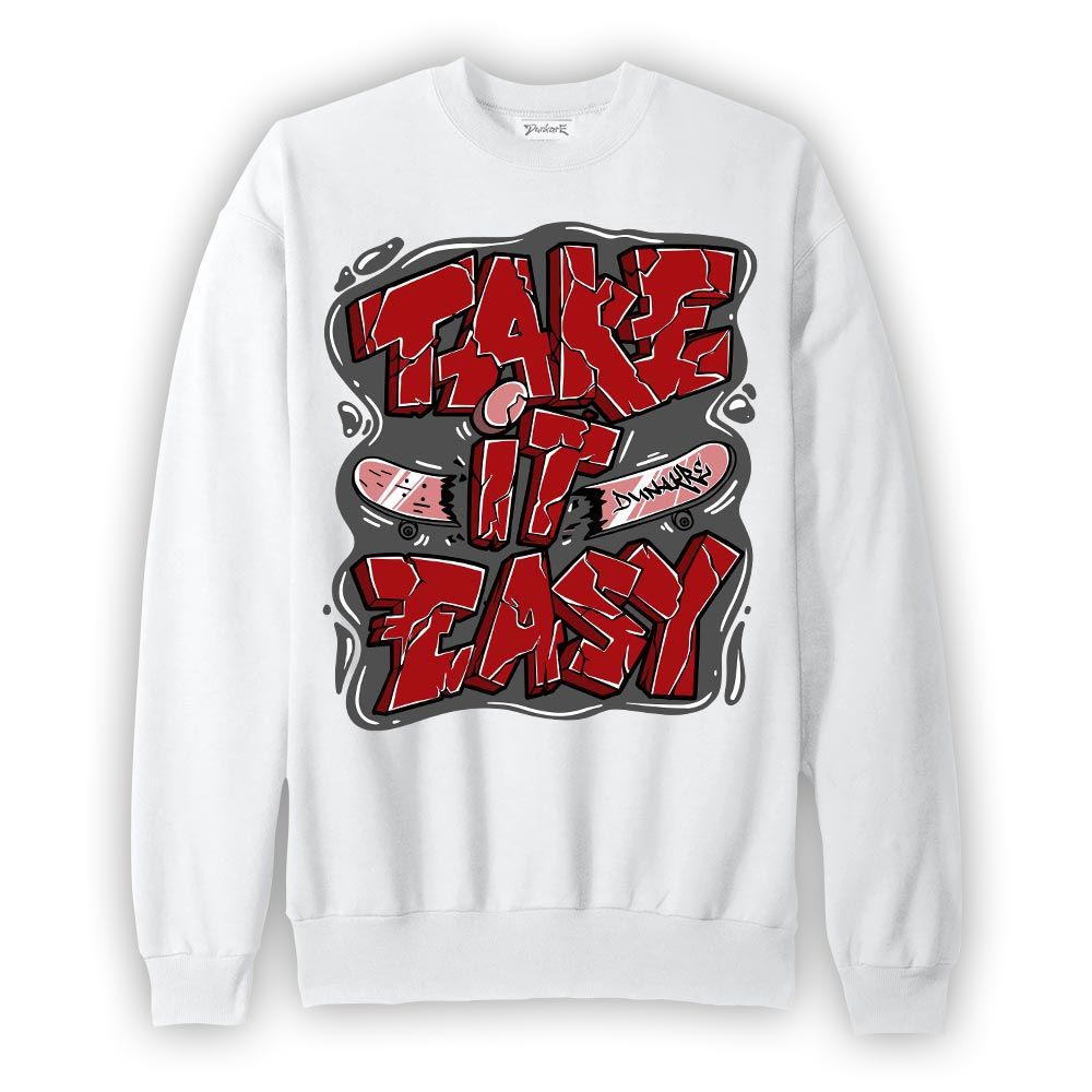 Sweatshirt To match Red Taxi 12s Sweatshirt - Take It Easy Graffiti Graphic