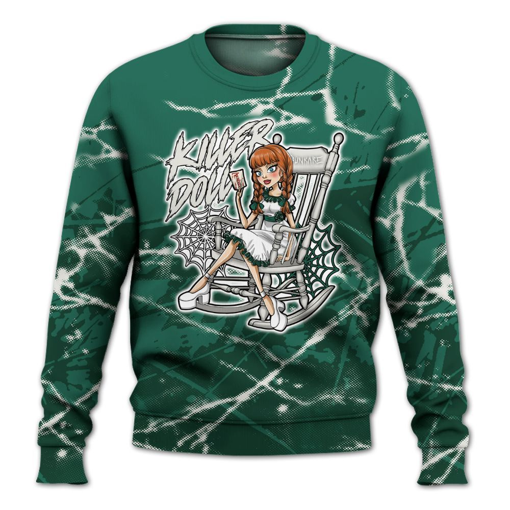 Sweatshirt To Match Oxidized Green 4s - Killer Doll-A Halloween Profound All Over Print