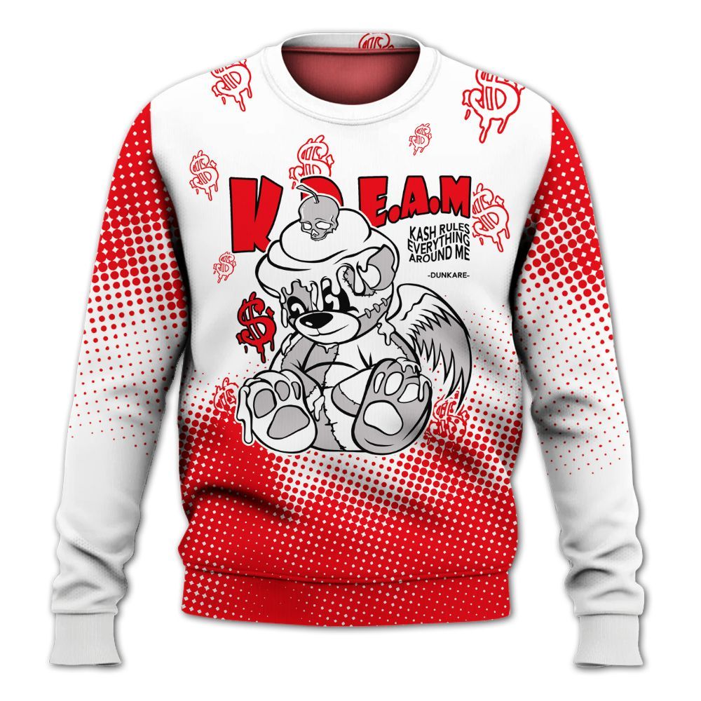 Sweatshirt To Match Air Max 1 Low Poly - Loot Bear Unique Drip All Over Print