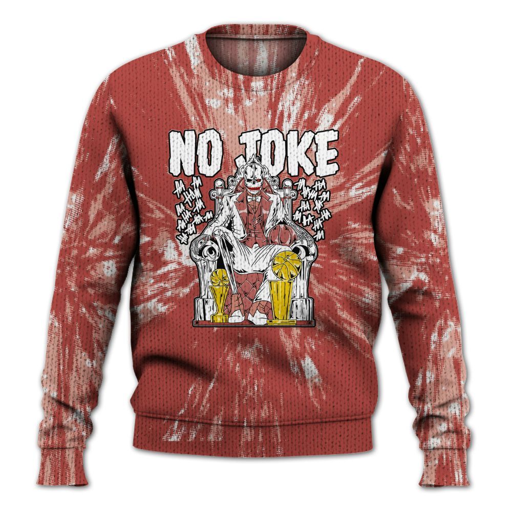 Knitted Sweater To Match Dune Red 13s - Ain't Joke Skeleton Luxury