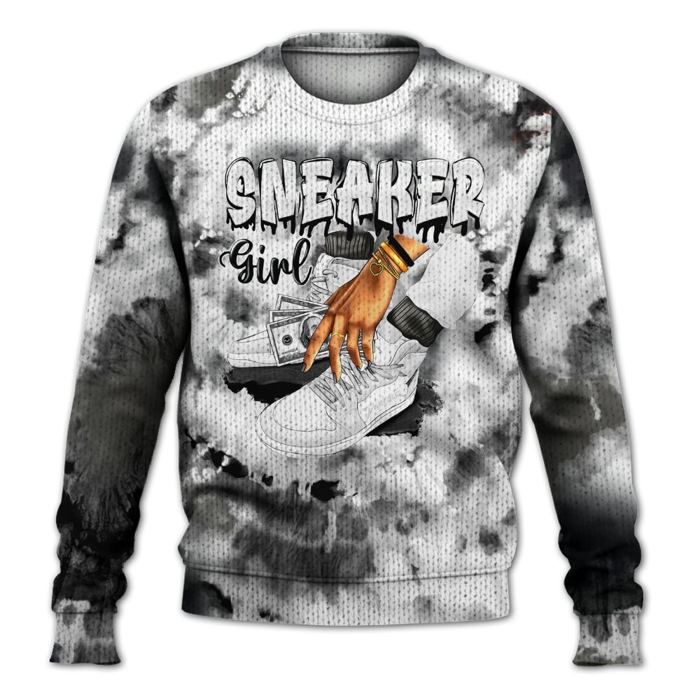 Knitted Sweater To Match Kobe 9 Elite Protro Halo - SNEAKER Girl Money Drip Tie Dye