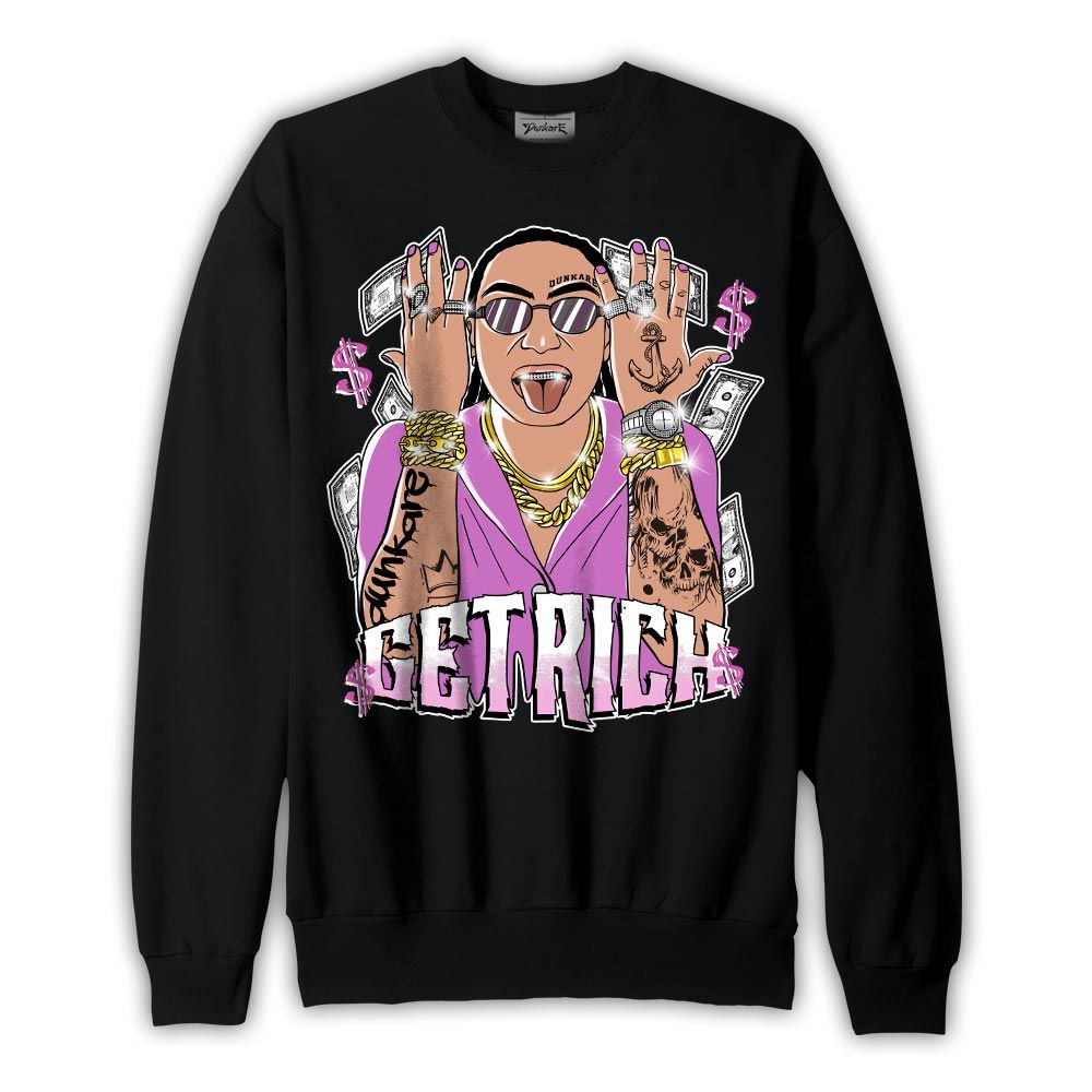 Sweatshirt To match Hyper Violet 4s Sweatshirt - Get Richz Unique Graphic