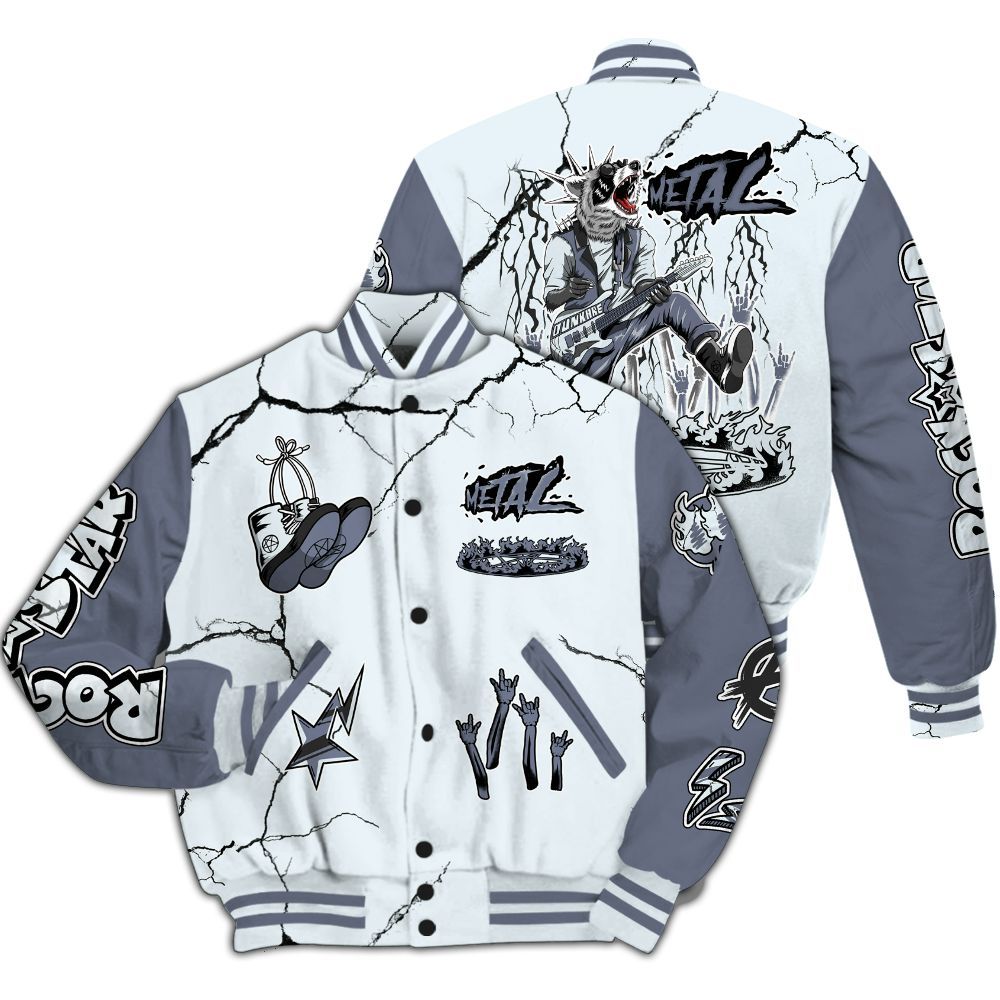 Varsity Jacket To Match Air Foamposite Jin Kazama - Punk Rock Raccoon All Over Print