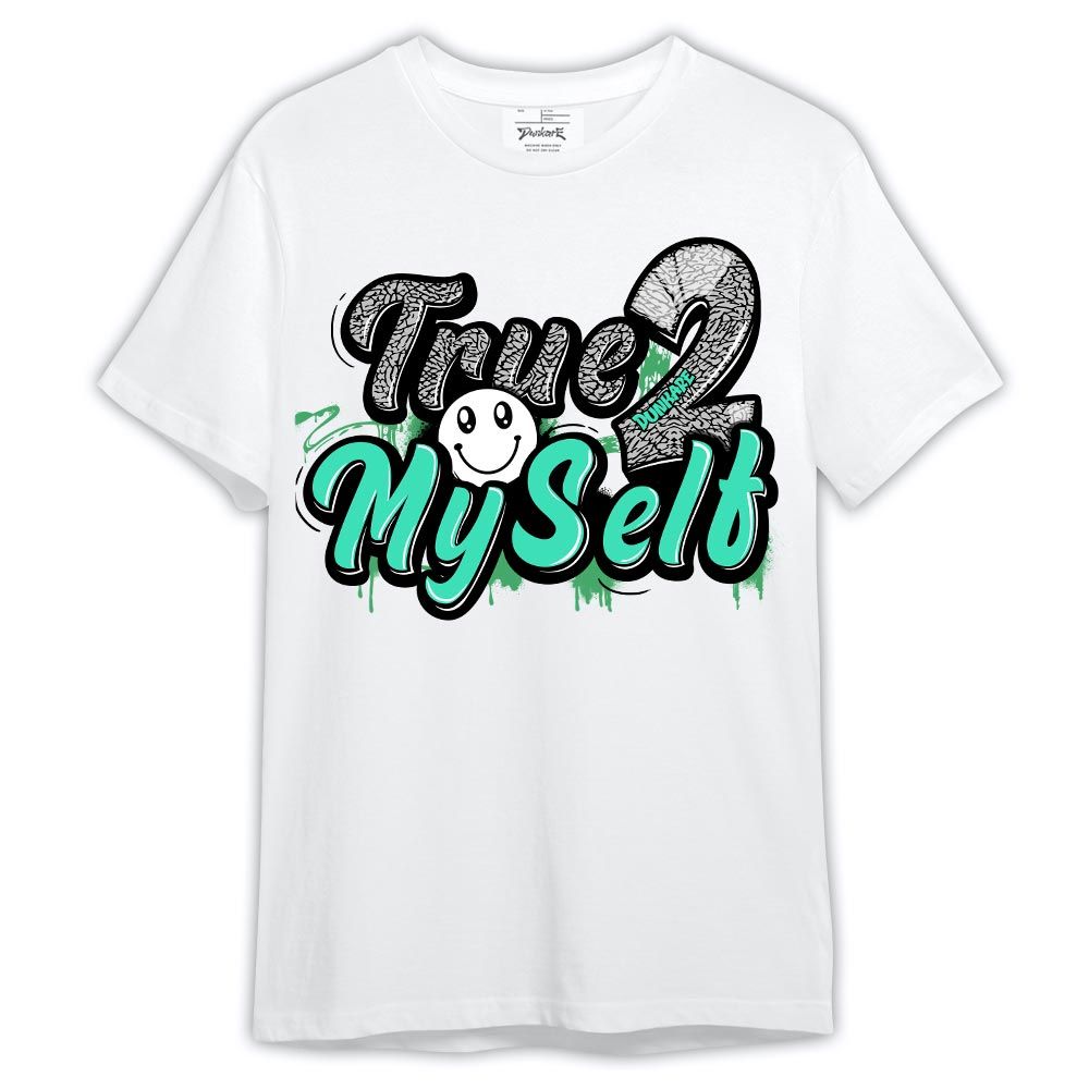 Shirt To Match Black Green Glow 3s - True 2 Myself Shirt Green Glow 3s Outfit