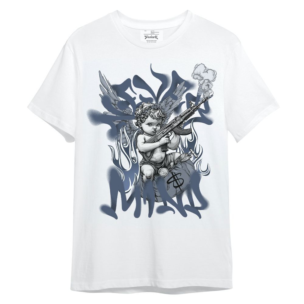 Shirt To Match Low Diffused Blue 11s - Nevermind Angel Unisex Shirt