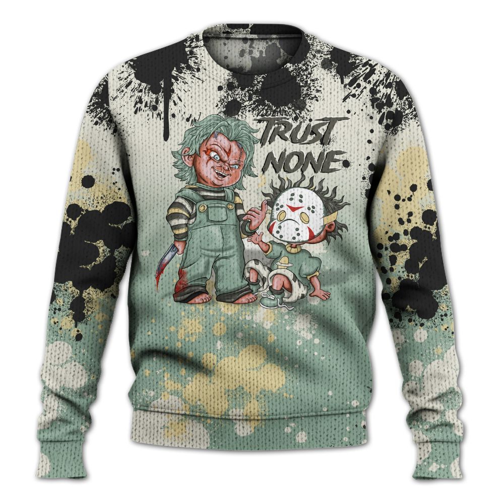 Knitted Sweater To Match Joins Year Of The Snake 5s - Trust No One Scary