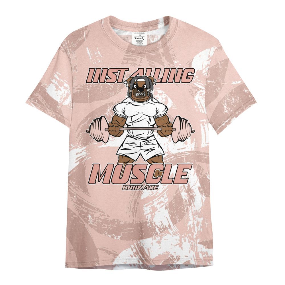 Shirt To Match Low Legend Pink 11s - Installing Muscle Bear Circle Slpash All Over Print
