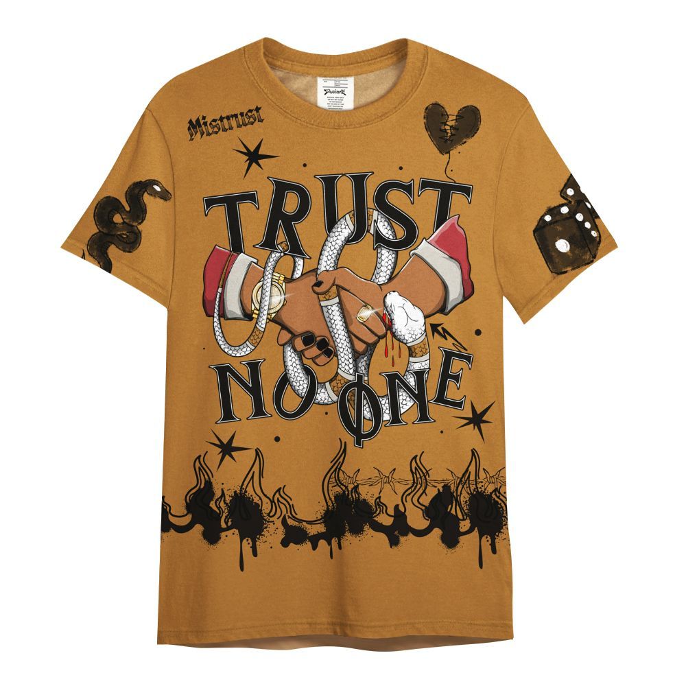 Shirt To Match Air Max Plus Sunset Swarovski - Trust No One Snake-Bite Doodle Crayon All Over Print