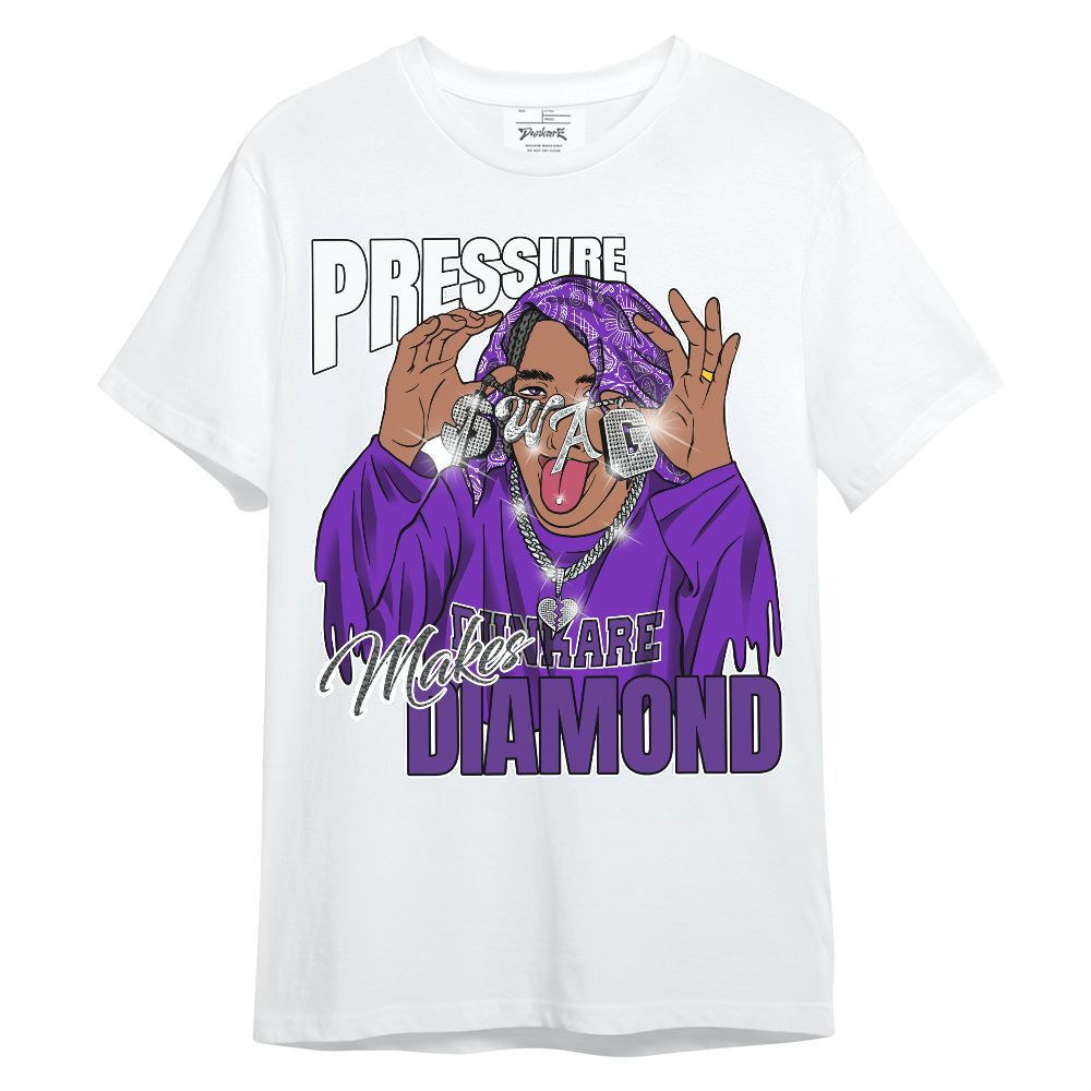 Shirt To Match Retro Dark Iris 3s - Pressures Makes Shirt To Match Unisex Shirt