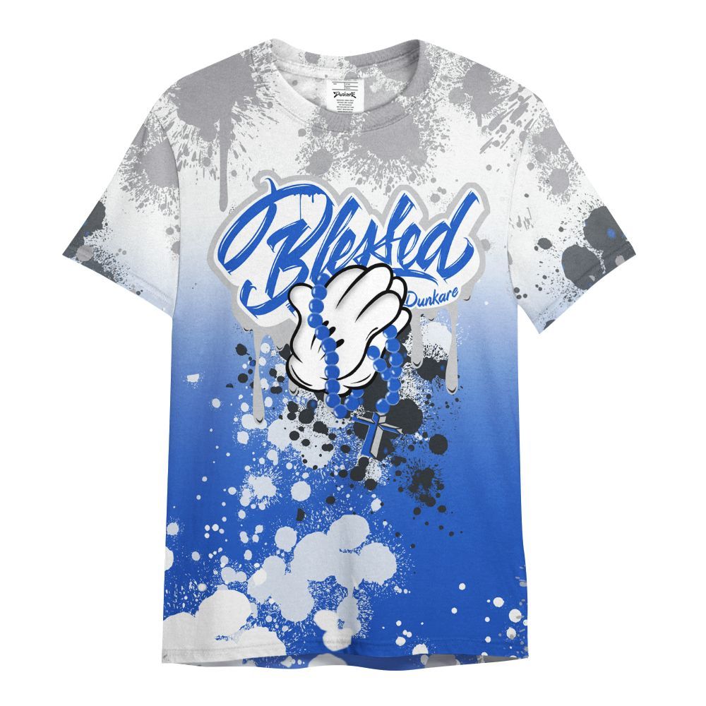 Shirt To Match Retro Stealth 5s - God Blessed Ink Drip All Over Print